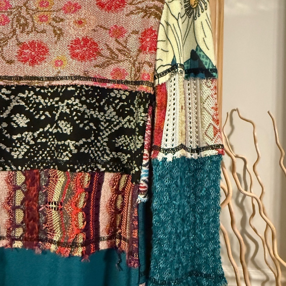 Cecilia Prado Chic Bohemian Patchwork Cardigan - Picture 9 of 9